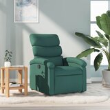Maison Chic Naslanjač - Relax naslanjač iz temno zelenega blaga, (22042206) | Shoptok.si