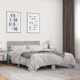  Okvir kreveta boja hrasta 140x200cm konstruirano drvo i metal | shoptok.hr