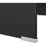 vidaXL stojalo za TV / ekran stekleno črno 70x30x13 cm | Shoptok.si