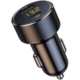 INF Dvojni USB avtopolnilec s Type-C 18W in LED voltmetrom, (5000505605) Cene