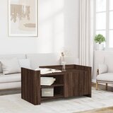  Stolić za kavu boja smeđeg hrasta 100 x 50 x 50 cm od drva | shoptok.hr