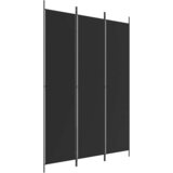 Sobna pregrada s 3 panela crna 150 x 220 cm od tkanine | Eponuda.ba