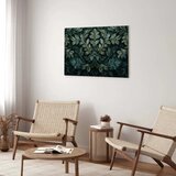  Slika - Dark Green Victorian Leaves: Botanical Carved Composition 90x60 Akustična | shoptok.hr