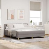 vidaXL Vzmetnica za posteljo s taupe oblogo 180x200 cm iz tkanine, (22083378) | Shoptok.si