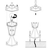 Eglo laterna 4 spoljna podna lampa/1, e27, crna | Eponuda.com