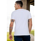 Dewberry T8569 BIKE COLLAR MEN'S T-SHIRT-LIGHT WHITE | shoptok.hr