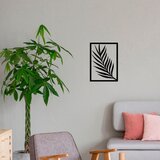 Wallity Zidna dekoracija Leaf 4, 30x42 cm, 1.5 mm, Crna Cene