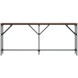  Konzolni stol boja smeđeg hrasta 180x23x75 cm konstruirano drvo | shoptok.hr