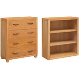  Set namještaja za pohranu 2 kom. Prirodna 80 x 35 x 185 cm | shoptok.hr
