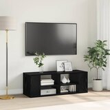  Set TV komoda Crni hrast 102 x 35 x 35 cm Konstruirano drvo | shoptok.hr