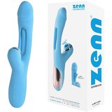 Zenn Vibrator Rabbit Sucking Flap Blue | Shoptok.si