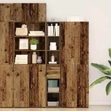 za knjige s ladicama Staro drvo 30 x 42.4 x 185.2 cm