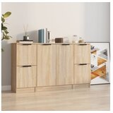  Komode 3 kom boja hrasta sonome od konstruiranog drva | shoptok.hr