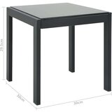 In Ležalnik 2 kosa z mizico tekstil in jeklo | Shoptok.si