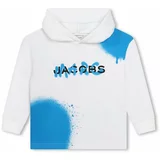 Marc Jacobs Otroški pulover bela barva, s kapuco