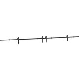 Pribor za klizna vrata 400 cm čelični crni | shoptok.hr