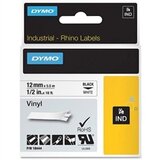 Dymo Traka Rhino Vinyl 18444, 12 mm / 5,5 m (crna/bijela), original | shoptok.hr