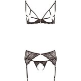 Abierta Fina Sparkling Lace Charm - Komplet grudnjaka (crni) - XL | shoptok.hr