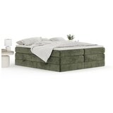 Maison de Rêve Tamno zeleni boxspring krevet s prostorom za odlaganje/bez uzglavlja 200x200 cm Juniper – | shoptok.hr