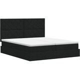  Krevet s od storage s uzglavljem Crna 180 x 200 cm Tkanina | shoptok.hr