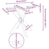  Noge blagovaonskog stola u obliku pauka crne 85x85x(72-73) cm čelik | shoptok.hr