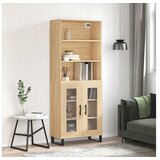 vidaXL Visoka komoda hrasta sonome 69 5x34x180cm od konstruiranog drva | shoptok.hr