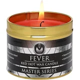 Fever - parafinska sveča za telo - rdeča (120g)