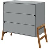 BELLAMY Lotta komoda s 3 predali, siva | Shoptok.si