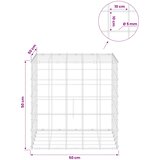  Gabion s žicom debljine 5 mm i mrežom 10x10 cm 50x50x50 cm Slike