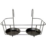 Esschert Design Sivi metalni držač za teglu za cvijeće Duo širine 34,2 cm Cijene