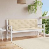  Jastuk za vrtnu klupu bež 150 x (50 + 50) x 7 cm tkanina Oxford | shoptok.hr