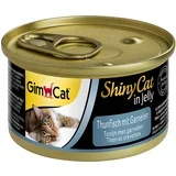 Gimcat Varčno pakiranje ShinyCat Jelly 12 x 70 g - Tuna & kozice