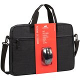 Riva Case Torba 15.6" 8038 BUNDLE 06 Black laptop bag + Wireless mouse, (22136907) | Shoptok.si