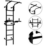 Monkey Gym Gimnastična lestev – telovadna, švedska lestev za dom in otroke Teenager Plus - elitna črna, (5000077489) | Shoptok.si