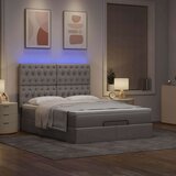  Otomanski krevet s madracem i LED diodama tupe 140x190 cm | shoptok.hr
