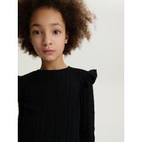Reserved - Rupičasti džemper - crno | shoptok.hr