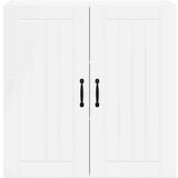 vidaXL Stenska kuhinjska omarica Visok sijaj bela 80 x 31 x 80 cm | Shoptok.si