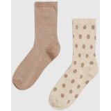 Marisse Women's Socks Z-Sk-4510 L.Beige Mel Cene