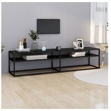  TV omarica črn marmor 180x40x40,5 cm kaljeno steklo | Shoptok.si