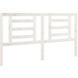  Posteljno vzglavje belo 166x4x100 cm trdna borovina, (20643586) | Shoptok.si