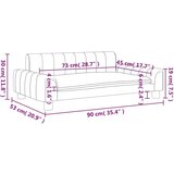  Dječja fotelja smeđa 90x53x30 cm od umjetne kože | shoptok.hr