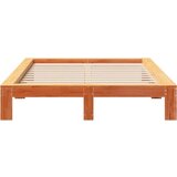  Okvir kreveta bez madraca voštano smeđi 135x190 cm od borovine | shoptok.hr