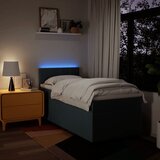  Krevet s oprugama i madracem plavi 100 x 200 cm od tkanine | shoptok.hr