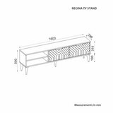 Hanah home TV komoda Regina, 160x50x29,6 cm, Orah | Eponuda.ba