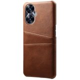 INORCO Za Realme C55 dvojne reže za kartice, zaščita pred padcem, ovitek za telefon iz PU usnja, prevlečen PC ovitek, (22035875) | Shoptok.si