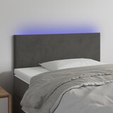  LED uzglavlje tamnosivo 100x5x78/88 cm baršunasto | shoptok.hr