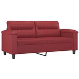 Maison Chic Dvosed kavč - Sofa - Kanape vinsko rdeč 140 cm umetno usnje, (21727104) Cene