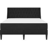  Okvir kreveta s madracem Zidne s uzglavljem 2 pcs Crna Baršun - Crna 140 x 200 cm | shoptok.hr