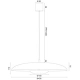  Argon 8870 - LED luster na lanku BOLTON LED/12,5W/230V 3000K terakota | Eponuda.com
