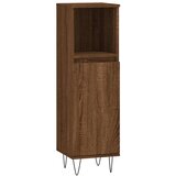  Kupaonski ormarić boja hrasta 30x30x100 cm konstruirano drvo Smeđa | shoptok.hr